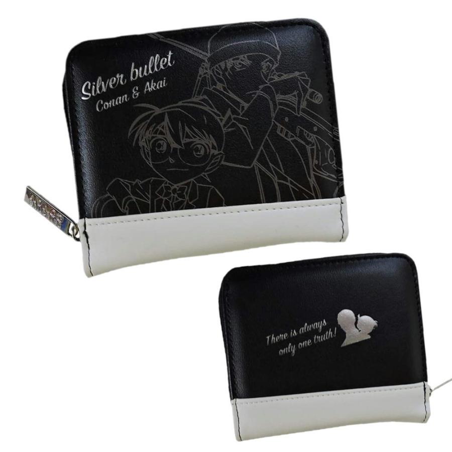 名探偵コナン財布二つ折り黒革公式レザーウォレット希少