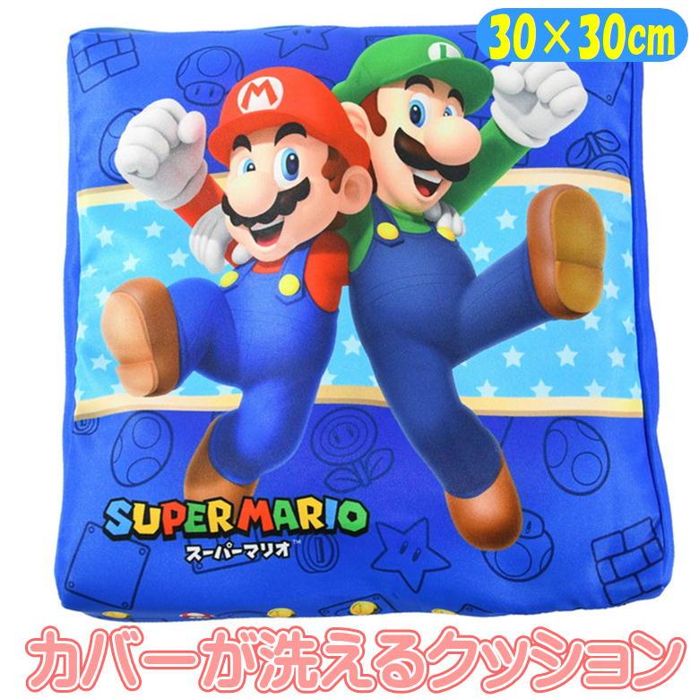丸眞 スクールクッション スーパーマリオ スターマリオ 任天堂