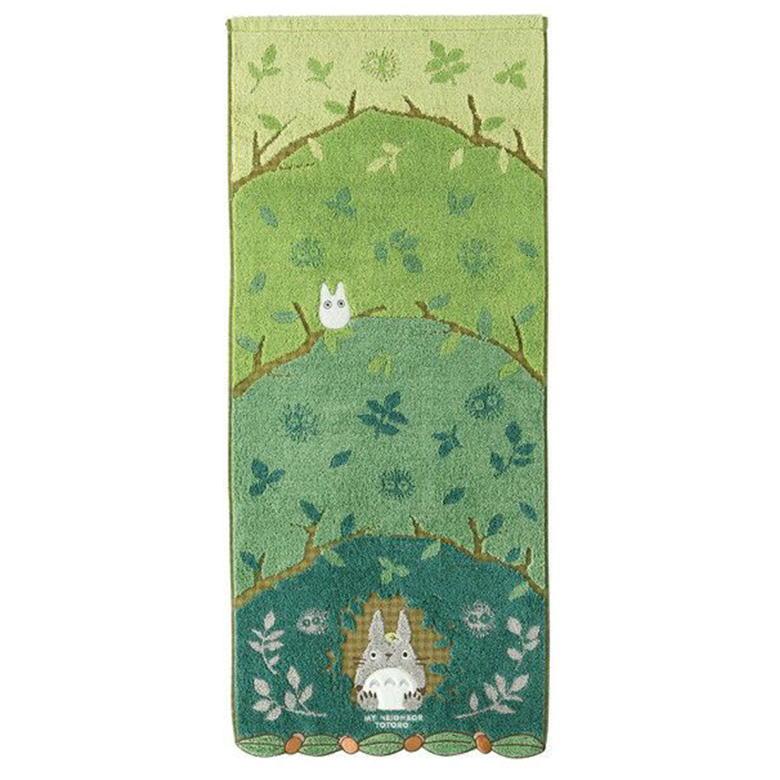 丸眞 となりのトトロ フェイスタオル 森のトンネル 34×80cm ジブリ 