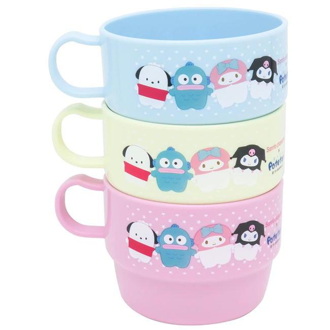 スケーター コップ3個セット サンリオ キャラクター OSK ぽてたん 食洗