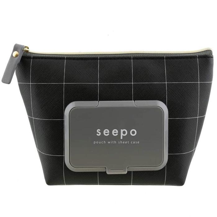 seepo 新品ポーチ18個 シーポ seepo シートケース付き 機能性ポーチ コスメポーチ 化粧ポーチ