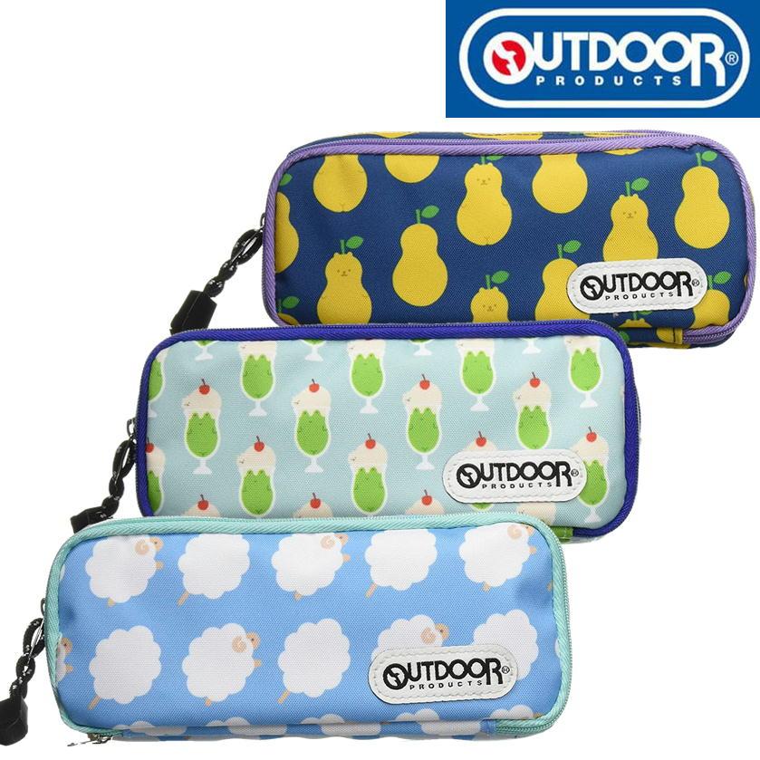 ペンケース OUTDOOR アウトドア Wルーム ペンポーチ どうぶつ柄