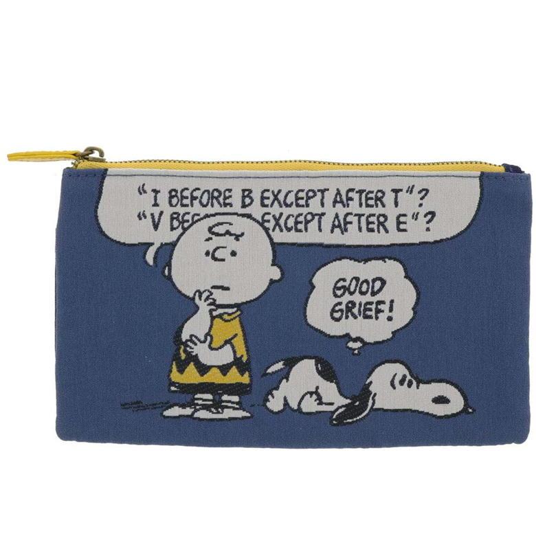 スヌーピー フラットポーチ 桐生織 ペンケース ピーナッツ キャラクター ペンポーチ snoopy チャーリーブラウン サンスター文具 | SNOOPY | 01