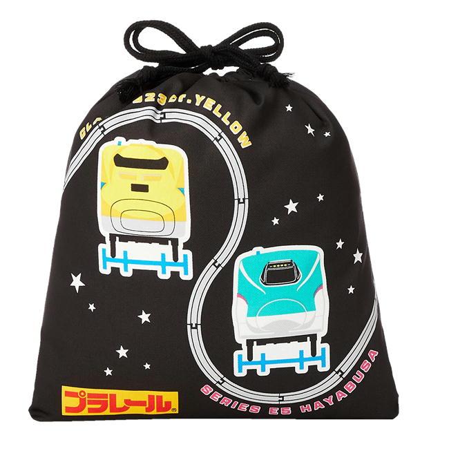 プラレール トミカ 巾着 M きんちゃく キャラクター ポーチ 日本製