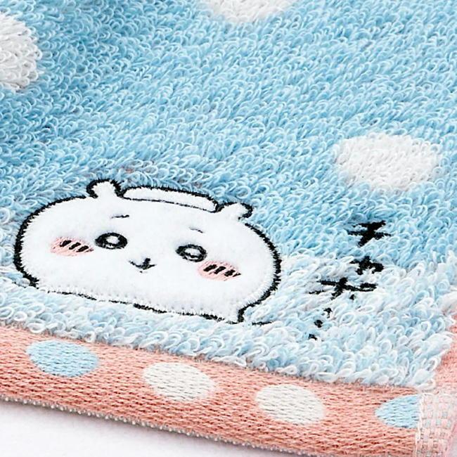ちいかわ フェイスタオル お風呂 キャラクター タオル 水玉 ドット