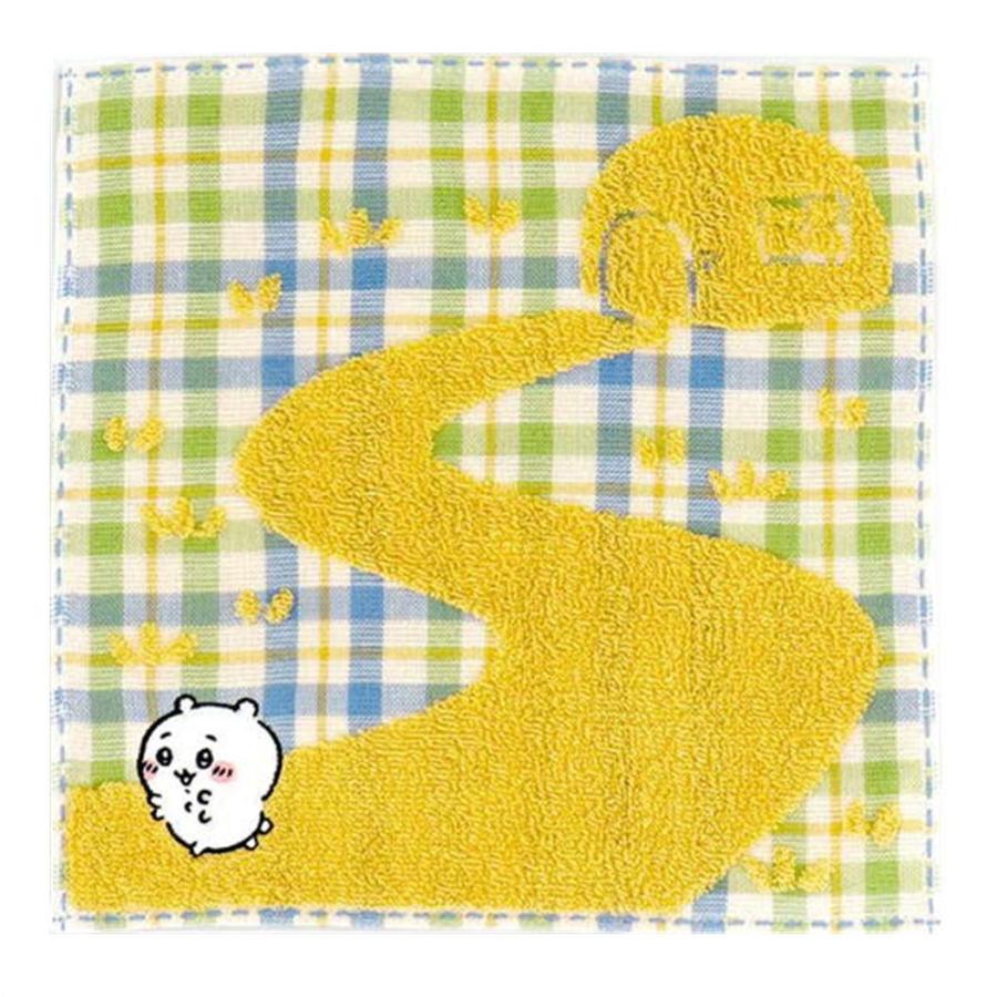 ちいかわ ハチワレ タオルハンカチ チェック キャラクター はんかち