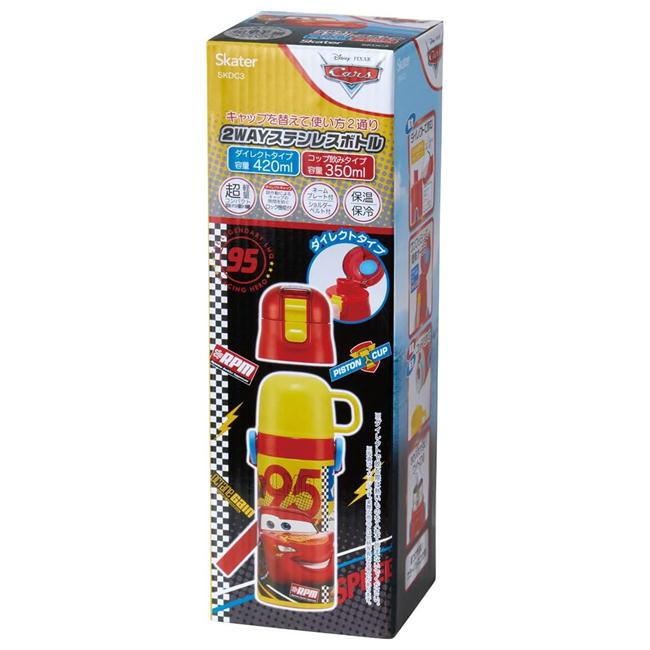 スケーター ステンレスボトル SKDC3 カーズ 22 超軽量 2WAY 直飲み