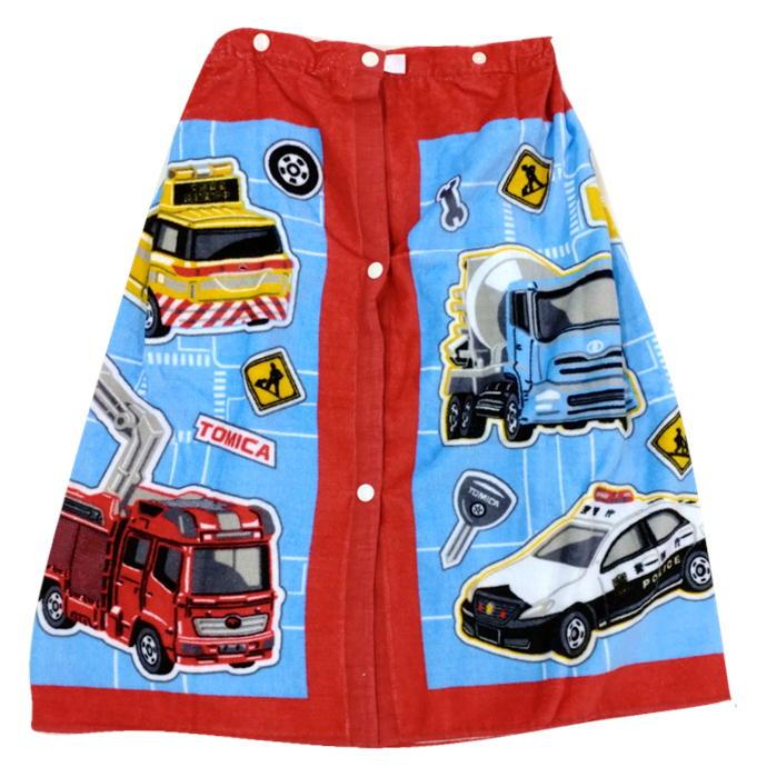 ラップタオル トミカ セイフネス 巻きタオル キャラクター プール