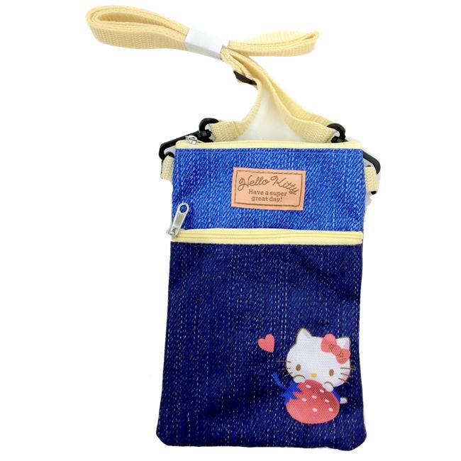 sanrio（サンリオ） モバイルポシェット デニム風 キャラクター