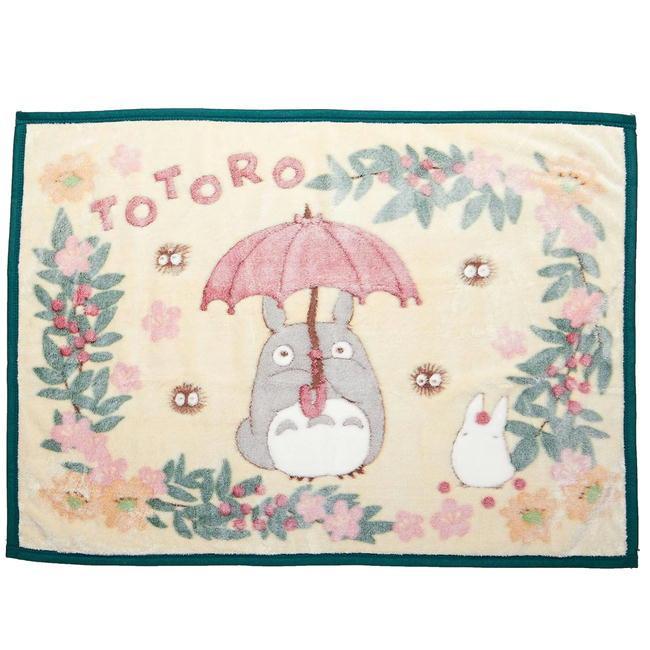 丸眞 となりのトトロ ひざ掛け毛布 花降るトトロ ブランケット 100
