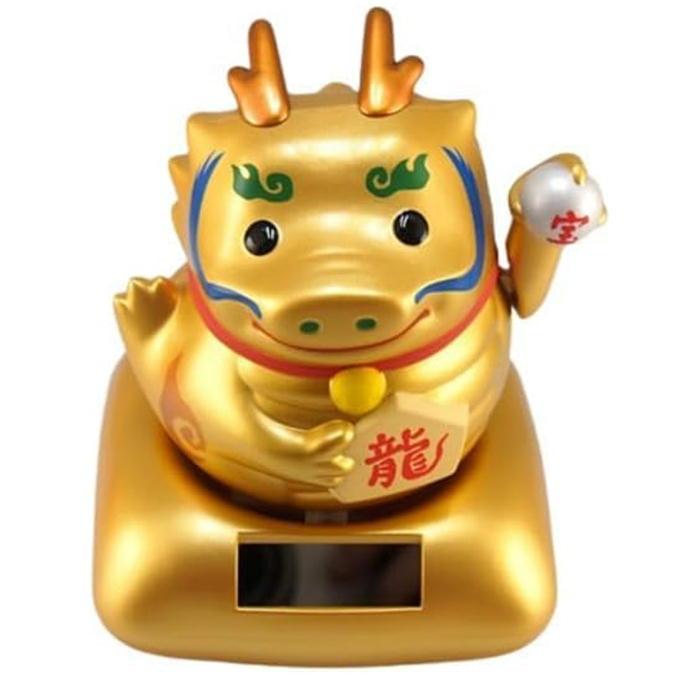 干支 ソーラー 幸せ招き 龍 辰年 たつ タツ ソーラースイング 縁起物