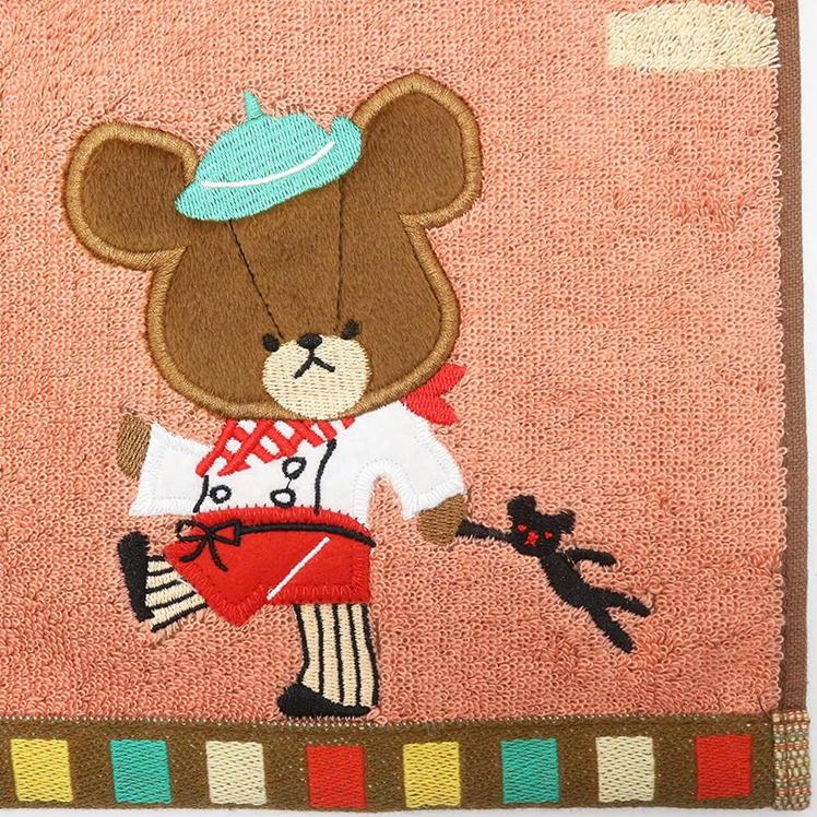 丸眞 くまのがっこう バスタオル ジャッキーのおいしいパン ジャガード