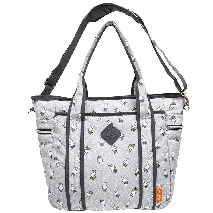 ミッフィー マザーバッグ 2WAY トートバッグ ショルダーバッグ K-2072 アイプランニング miffy キャラクター マザー トート グレー