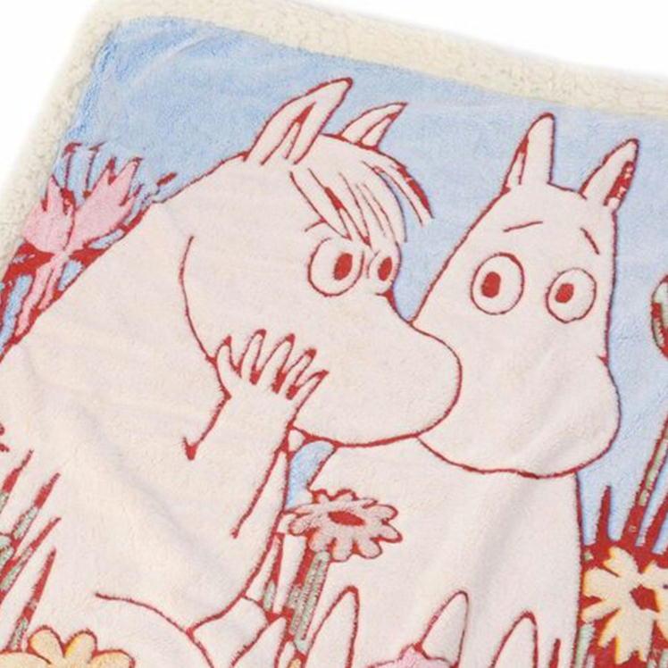 丸眞 ひざ掛け ムーミン 夢中 毛布 シープボア リトルミイ MOOMIN