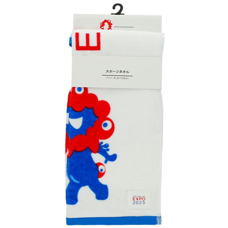 丸眞 万博 ミャクミャク スポーツタオル 2025大阪関西万博 デザイン