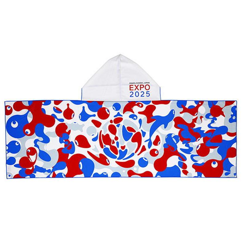 丸眞 万博 ミャクミャク クールタオル ひんやりタオル 羽織りタオル