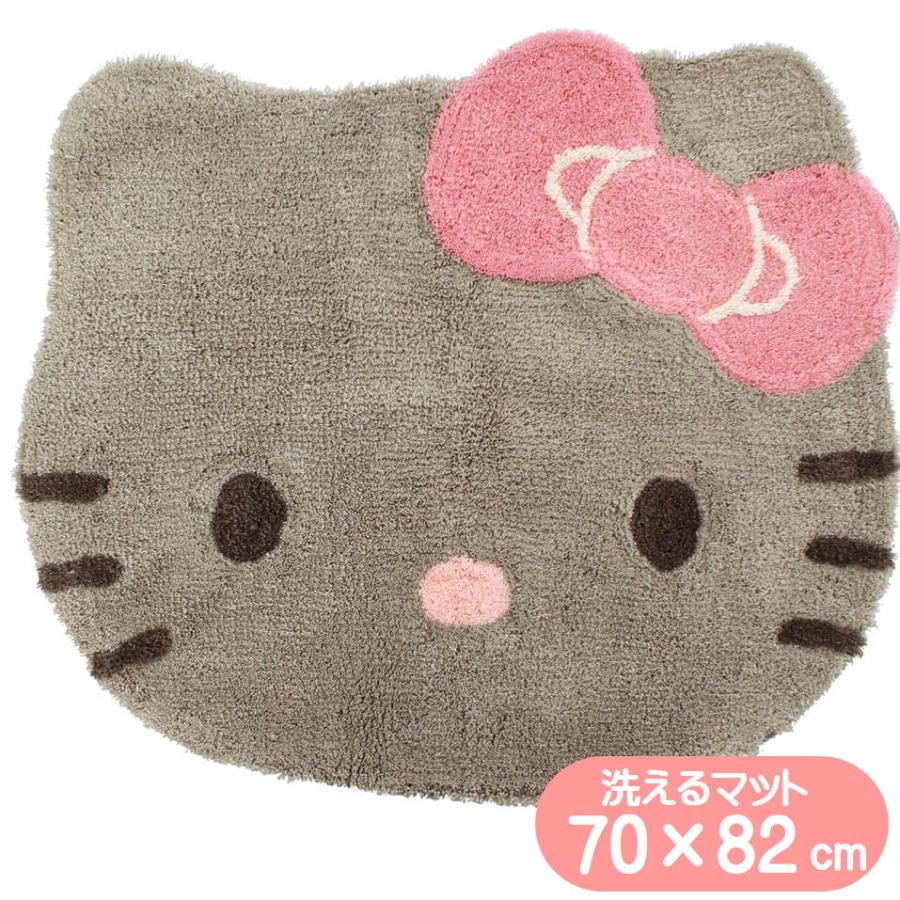 B　当時物　SANRIO サンリオ　ハローキティ　フロアマット　カーペット sanrio フロアマット ハローキティ キティダイカットL