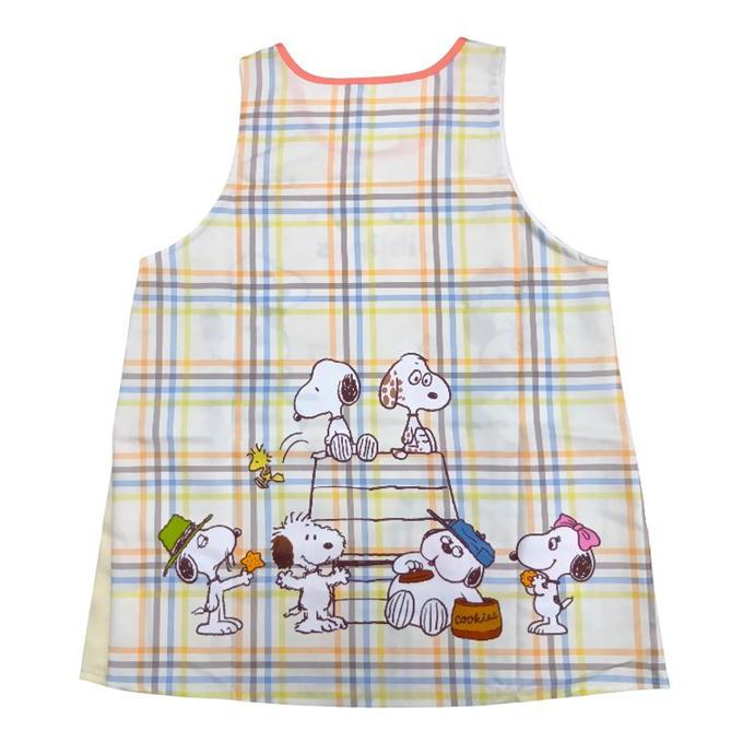 SNOOPY（スヌーピー） エプロン キャラクター サイドボタン かぶり