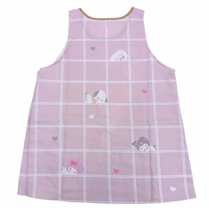 sanrio（サンリオ） エプロン キャラクター サイドボタン かぶり