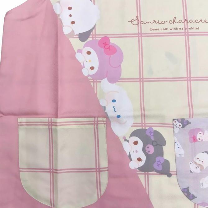 sanrio（サンリオ） エプロン キャラクター サイドボタン かぶり