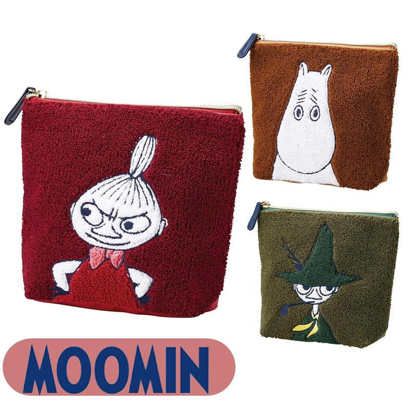 MOOMIN（ムーミン） ポーチ もこもこ サガラ刺しゅう 丸眞 リトルミイ