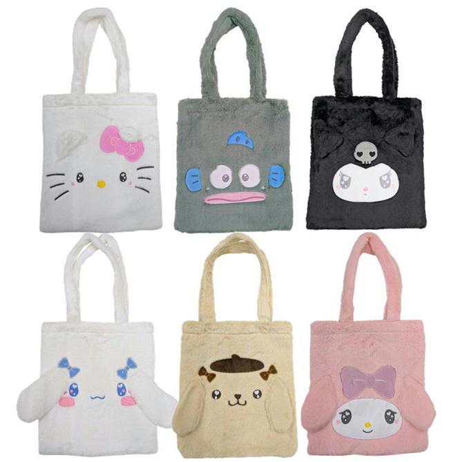 sanrio（サンリオ） トートバッグ キャラクター うるふわ ファー