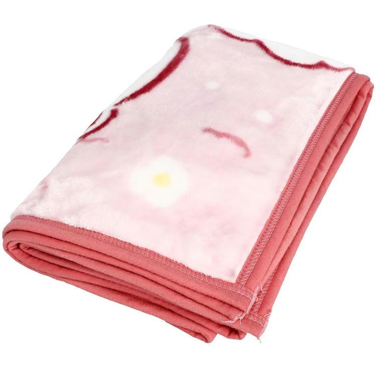 丸眞 ひざ掛け ちいかわ ふわふわ花占い ブランケット ラッコ