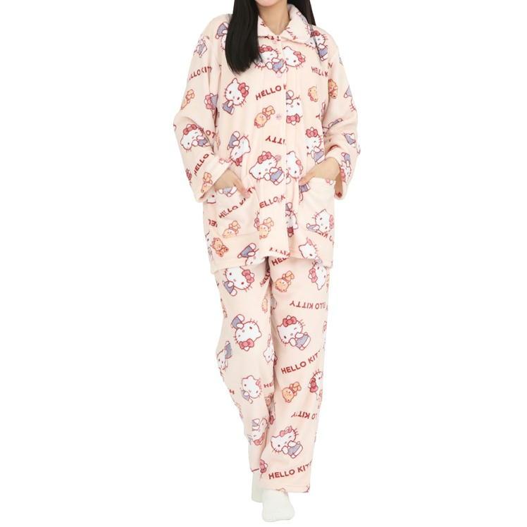sanrio（サンリオ） パジャマ ハローキティ フリース シャツ パジャマ