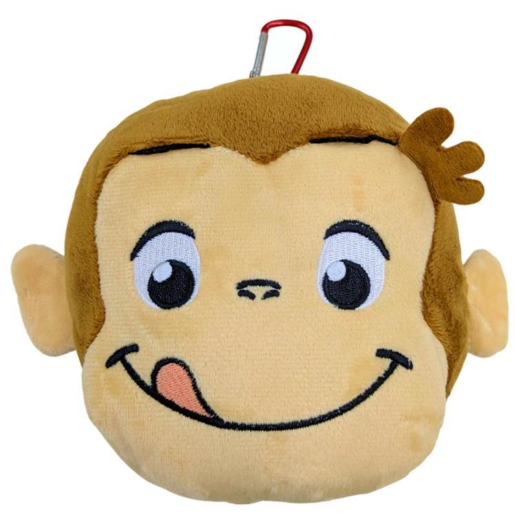 【新品未使用】おさるのジョージ ぬいぐるみ ネックパスケース✨ パスケース おさるのジョージ TOY STYLE フェイス リール マスコット