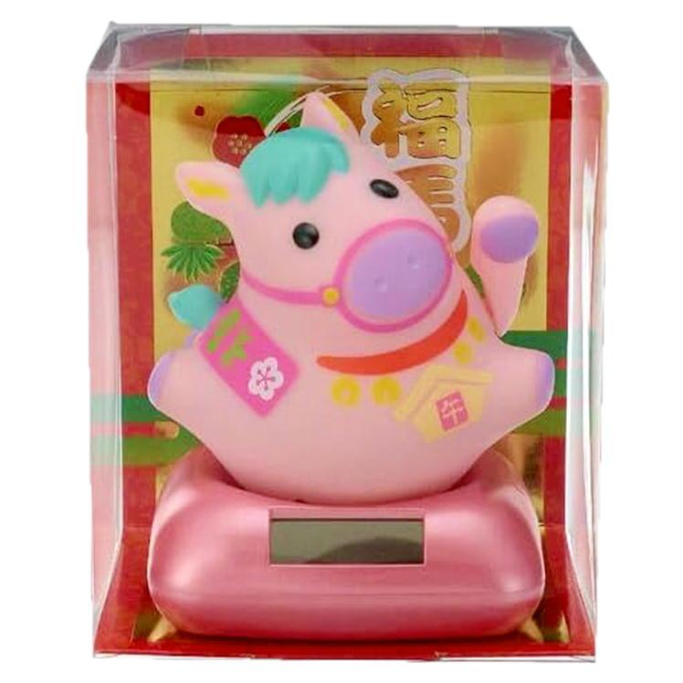 干支 ソーラー 幸せ招き 午 午年 馬 うま ソーラースイング 縁起物