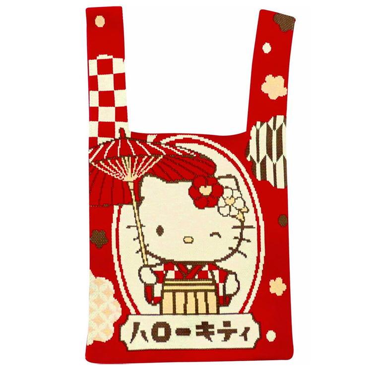 ハローキティ　2000年　ジャガード織トートバッグ sanrio（サンリオ） キャラクター トートバッグ ジャガード織 ジェイズ