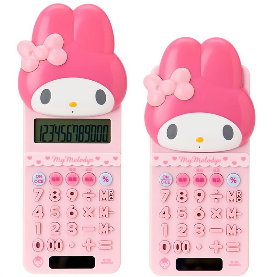 sanrio（サンリオ） スライドカバー付き電卓 12桁 税計算 ソーラー
