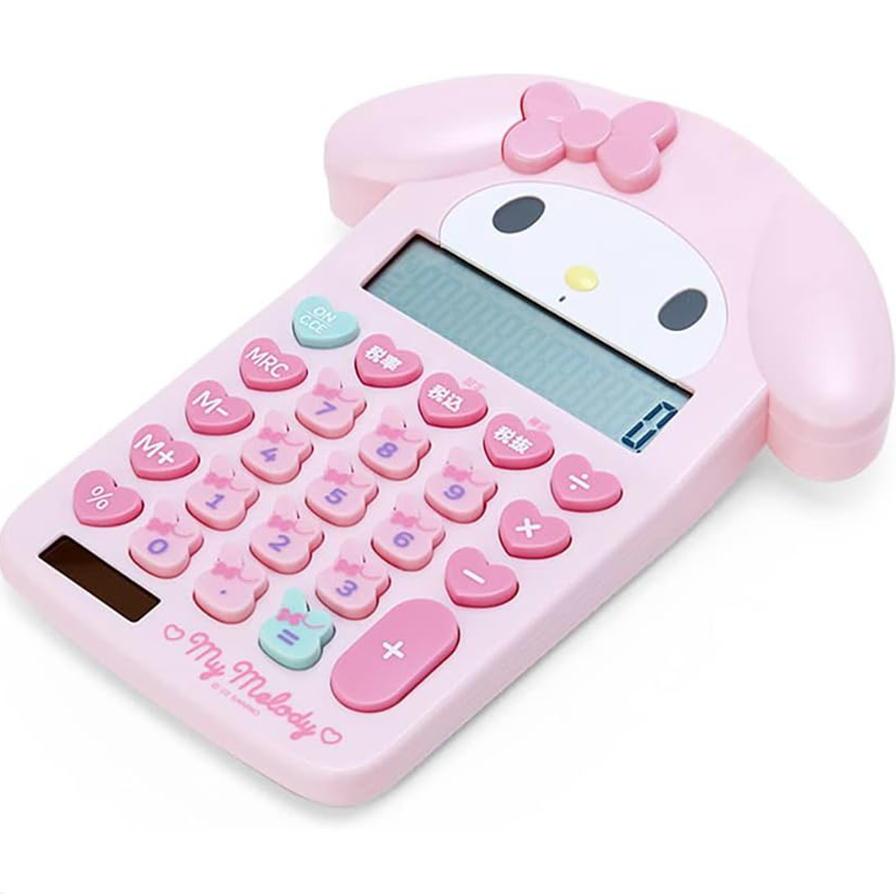 sanrio（サンリオ） フェイス形キー電卓 12桁 計算機 税計算 取扱説明