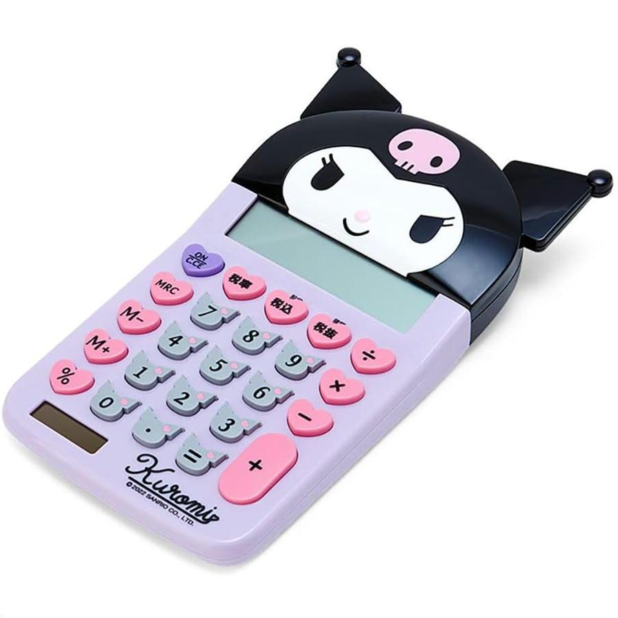 sanrio（サンリオ） フェイス形キー電卓 12桁 計算機 税計算 取扱説明