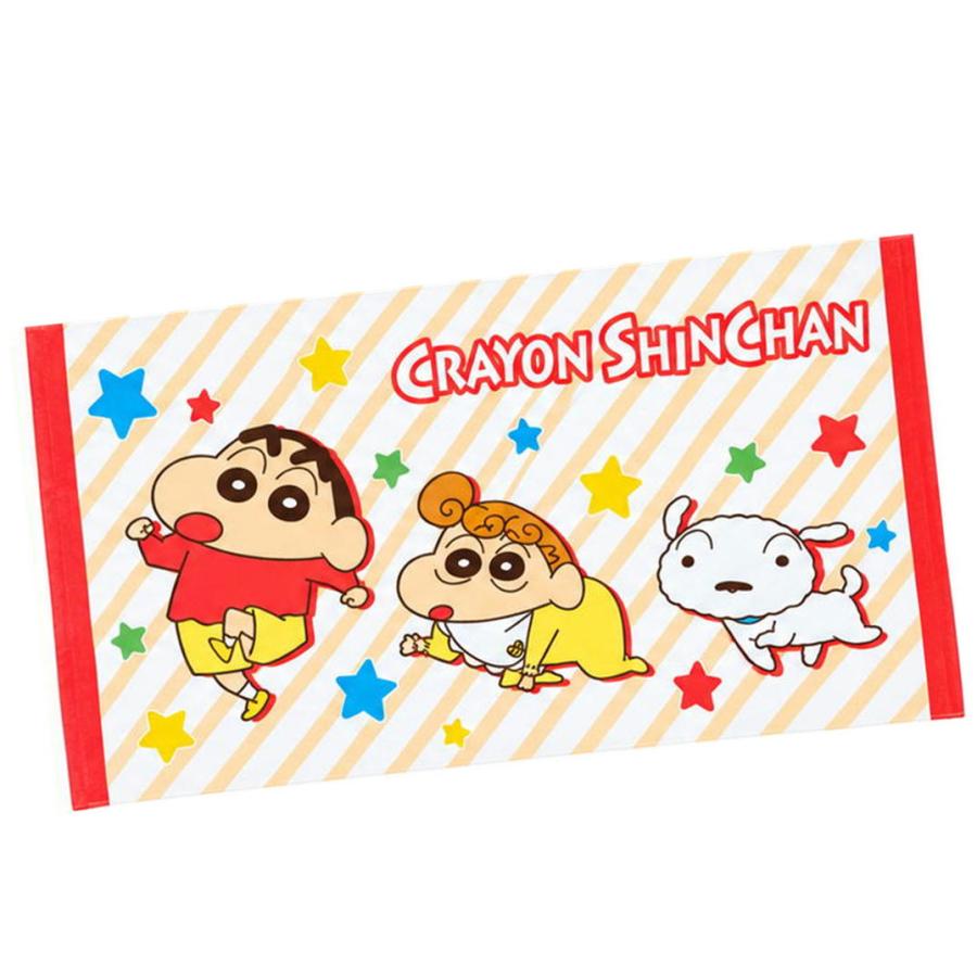 バスタオル クレヨンしんちゃん 大判 60×120cm シャーリング スモール