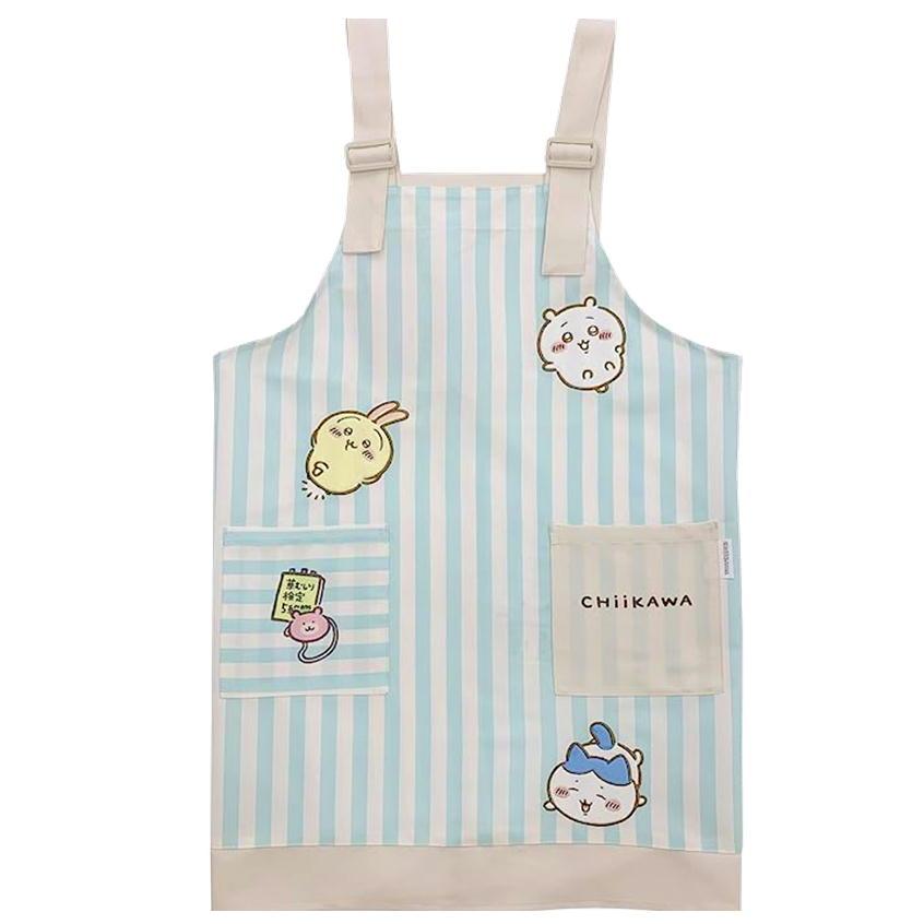 エプロン ちいかわ ハチワレ うさぎ アップリケ刺繍 キッズ H型