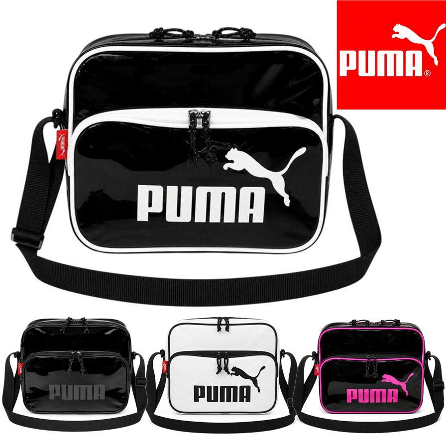 PUMA（プーマ） エナメル ショルダーバッグ J20383 肩掛けバッグ