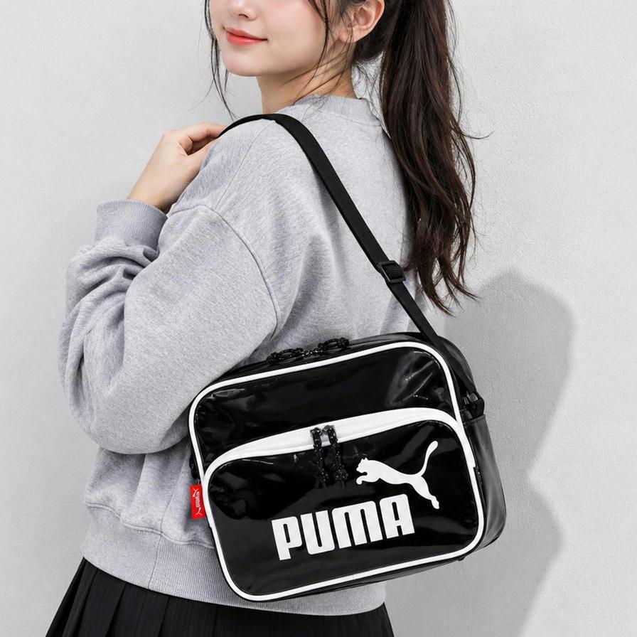 PUMA（プーマ） エナメル ショルダーバッグ J20383 肩掛けバッグ