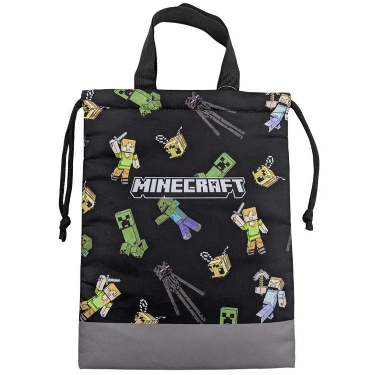 シューズケース マイクラ F8622YB 巾着 上靴入れ 上靴袋 マイン