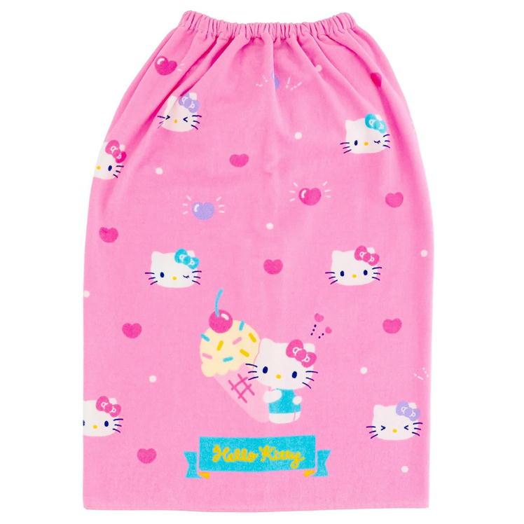 丸眞 ラップタオル ハローキティ シンプルピンクキティ 80cm丈 巻き