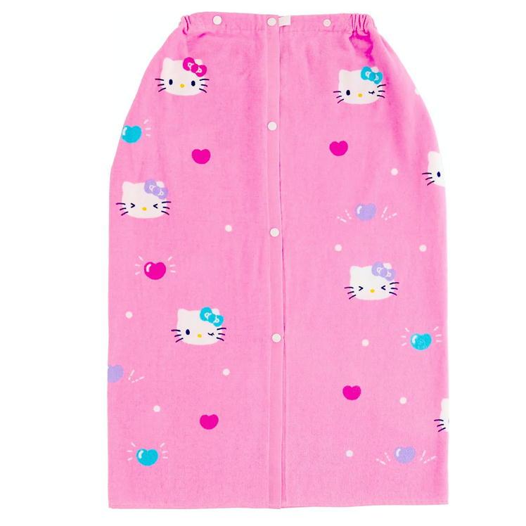 丸眞 ラップタオル ハローキティ シンプルピンクキティ 80cm丈 巻き