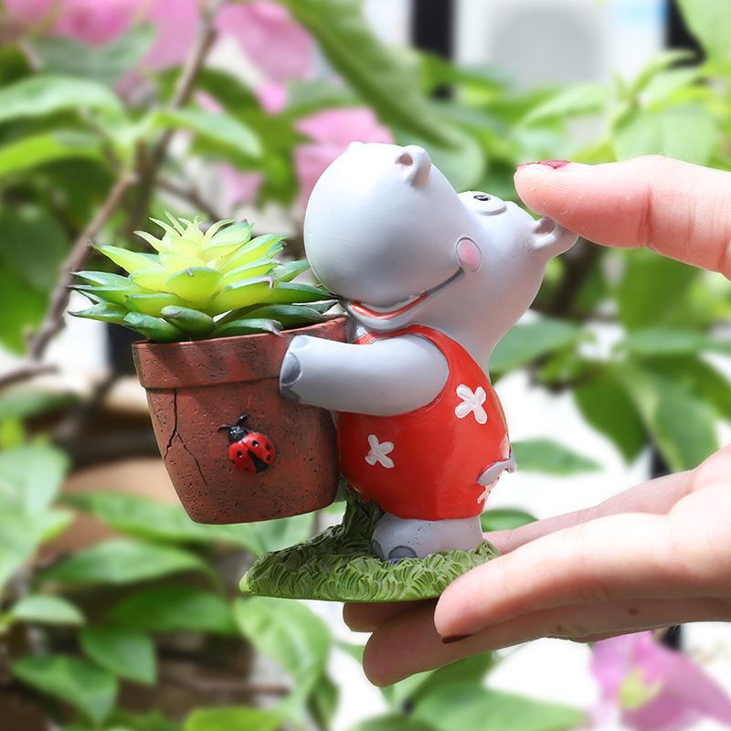 プランター 植木鉢 おしゃれ 鉢植え かわいい ガーデニング 鉢 インテリア 軽量 部屋 オフィス 室内 飾り カバの家 カートゥーン 動物 花瓶 おしゃれ 小さい 22hp046 Ashostore 通販 Yahoo ショッピング