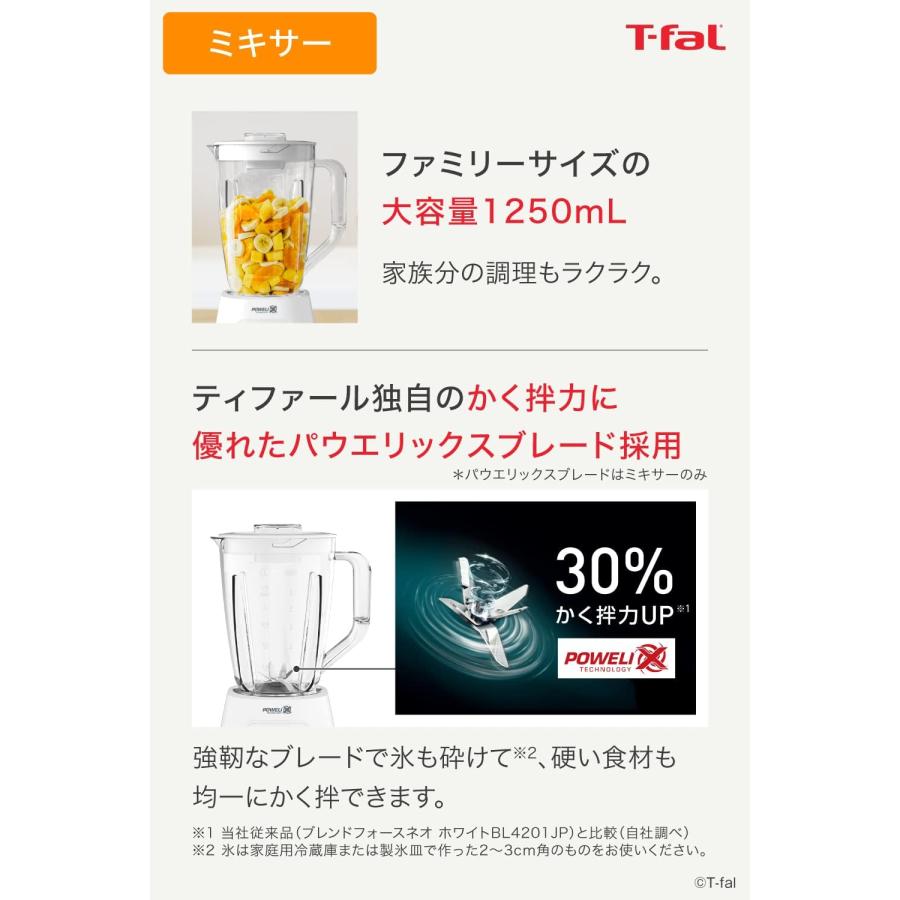 ティファール ミキサー 1,250mL 大容量 350W ハイパワー チョッパー