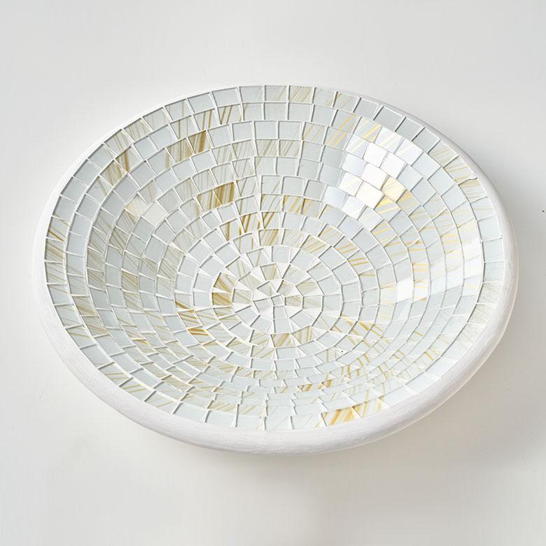 プレート モザイク ガラス タイル Mサイズ 約 29cm デコレーション