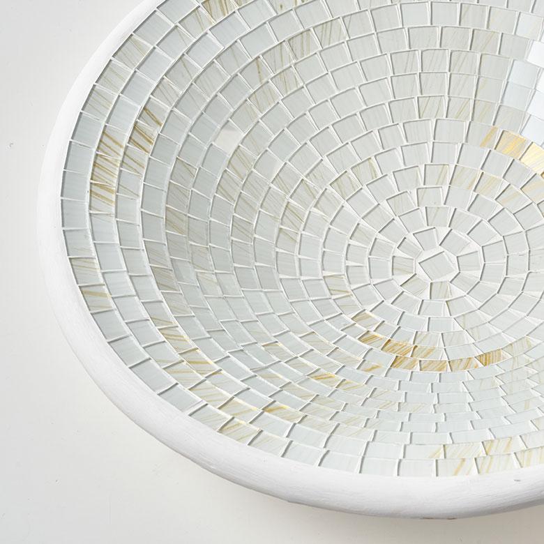 プレート モザイク ガラス タイル Lサイズ 約 40cm デコレーション