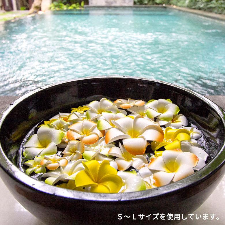 メール便対応 小さなプルメリア アジアン 造花/イエロー Sサイズ