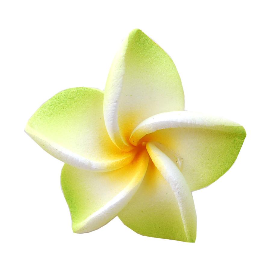メール便対応 小さなプルメリア アジアン 造花/グリーン Sサイズ