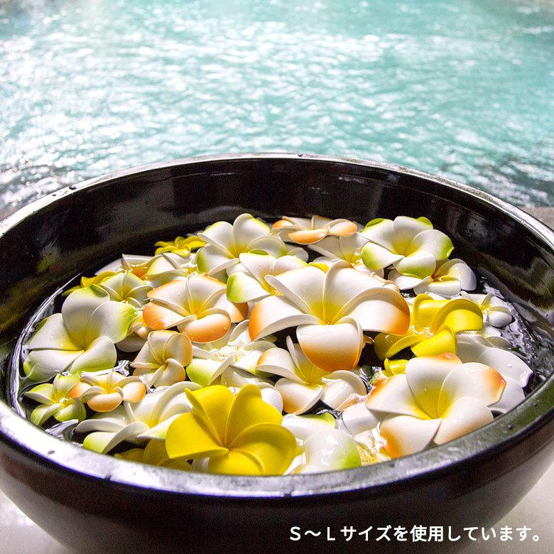 メール便対応 小さなプルメリア アジアン 造花/オレンジ Sサイズ