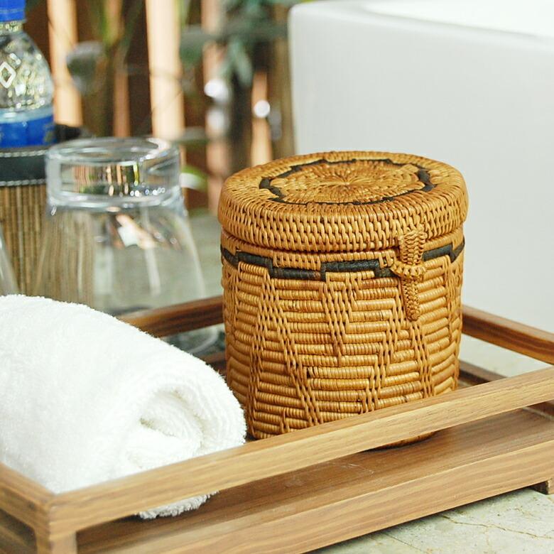 可愛い編み目 アタ製 筒型 小物入れケース 10310 : アジア工房 - 通販