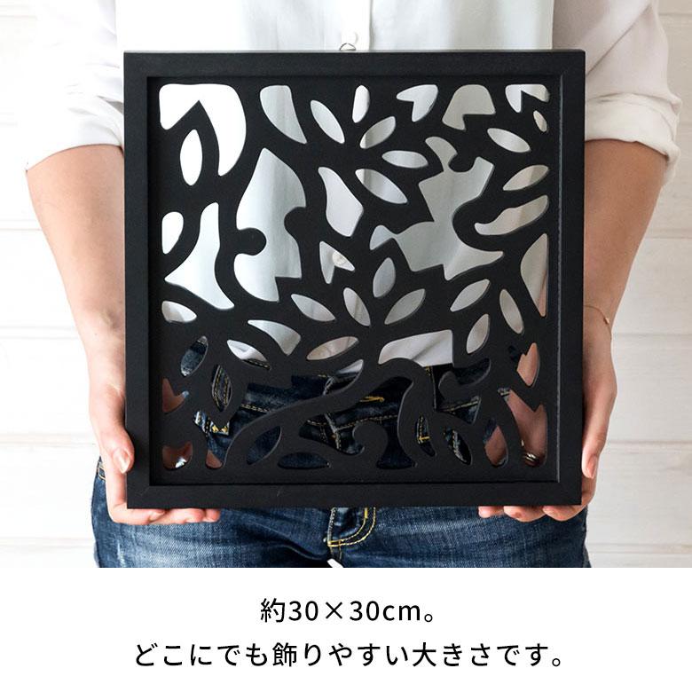 レリーフ 彫刻 アート パネル フレーム 蓮の花 バリ 絵 壁画 掛絵
